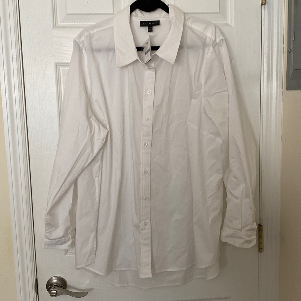 White Lane Bryant Button Down Blouse